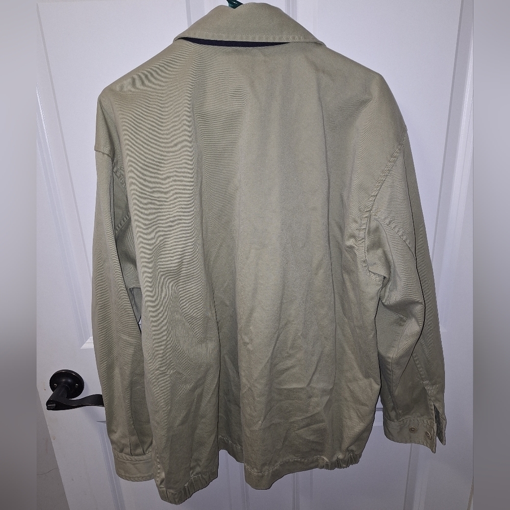 An A.C. Jackets khaki colored Golf jacket in an XL. 100% cotton. - Picture 3 of 8